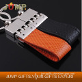 Newest leather design,cheapest hot leather keychain for wholesale